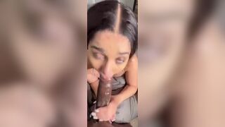 Horny chick fucking a huge bbc.