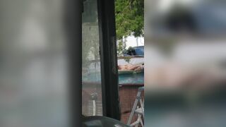 Today in public friday a guys secretly filming his neighbor masturbating in the pool.
