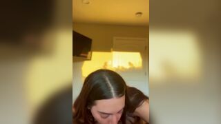 Mia Monroe Giving Sloppy and Sensual Blowjob to a Guy Video