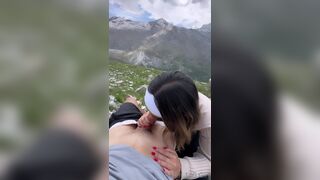 THAT1IGGIRL Horny Gf Sucking Dick While On a Hike Video