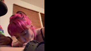Charleygrayyy Pink Hair Baby Enjoy Sucking BF's Cock Onlyfans Video