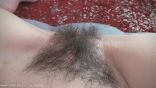 Emily Grey Enjoy Playing With her Hairy Pussy POV Video