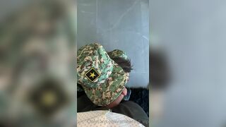 Ambermg_vip As A Military Girl Sucking Juicy Cock And Taking Huge Cum Facial Onlyfans Video