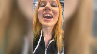 Madison Morgan With Puffy Tits Rubbing her Pussy in Public Washroom Video