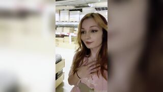 Pixiecat Teen Girl Showing Off her Tiny Nipples in Public Fansly Video
