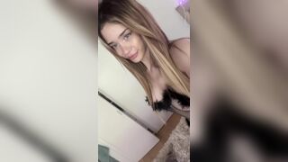 Dulciinea Shows Hard Nipples And Touching Pussy In Seethrough Lingerie Onlyfans Video