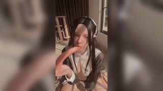 Magic_alice Teen Nun Sucking a Dildo Before Stretch her Pussy Hole With it Onlyfans Video