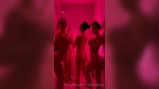 Corrie Yee And Thealexkay With Sexy Thots Showering Together While Touching Tits Onlyfans Video