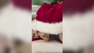 Spicyhunibuni Throating Big Boobs And Swallow Cum Wearing Christmas Lingerie Onlyfans Video