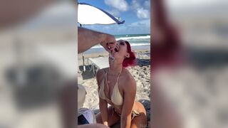 NalaFitness Wearing Mini Bikini On Beach Video