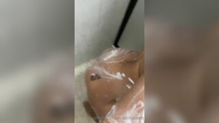 LatinaTeen Scrubbing Big Tits And Pussy While Nude Shower Onlyfans Video