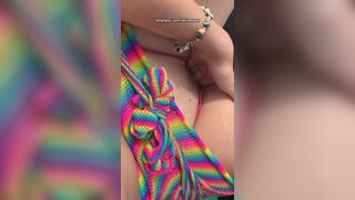 Latinateen Rubbing her Pussy and Showing Nipples on Cam Onlyfans VIdeo