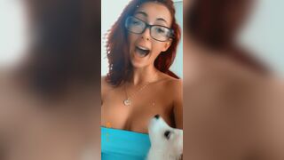 Nalafitness Nerdy Baby Talking to Fans and Showing Off her Tits Video
