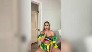Stallionshit Shows her Nipples and Ass After Trying on Cosplay Onlyfans Video