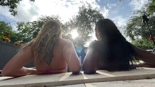 Stallionshit and her Ebony Friend Showing Their Big Asses in Wet Bikini Onlyfans Video