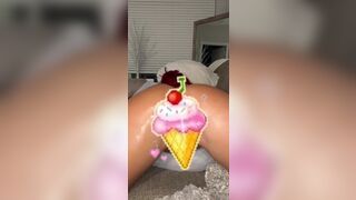 Nalafitness Bends Over and Shows her Juicy Pussy to BF Video