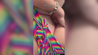 Latinateen Shows her Nipples and Pussy Onlyfans Video