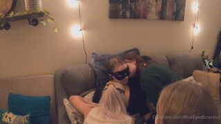 BlueEyedSciensist and her Friends Kissing Eachother and Playing with Tits Onlyfans Video