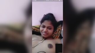 Girlfriend talking bare body with boyfriend on video call
 Indian Video