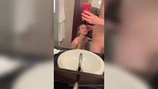 Ariesiatv Blowjob in Bathroom Onlyfans Video Leaked