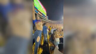 Spanish Babe Lifts Up Her Top And Shake Big Boobs In Public Football Game Viral Video