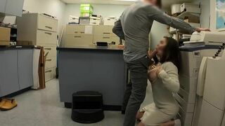 Today in public friday a blowjob in the copy room of the office.