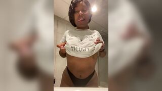 Nicole Aka Noobitt2 Horny Ebony Lifts Up Her Top And Tease Nude Boobs Video