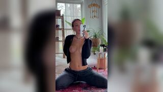 Rachel Cook Went Horny While Doing Yoga And Dropping Tits Out For Her Fans Onlyfans Video
