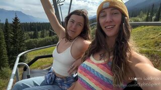 Naomi Wildman With Stephinspace On Gondola Lift Nude Pussy Masturbating And Licking Nipples Onlyfans Video