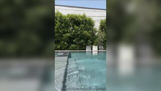 ppwyang0 ONLYFANS LEAK teasing and showing off her petite body in the pool SEXY