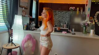 Casting Curvy Pretty Horny Babe Fucking Hard Thicc Cock To Get Famous Video