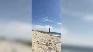 Mia Melano Beach Masturbation