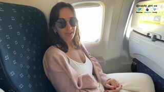 Tara Summers Busty stewardess flew on vacation with her lover and cummed hard on the plane toilet 10’000m alt