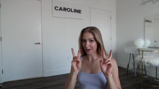 Caroline Zalog Nude Darker Venus Lingerie Try On See Through Video