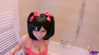 Hidori Rose Cute Chick Deeply Sucks a Cock before Gets Pussy Fuck in Bathtub Video