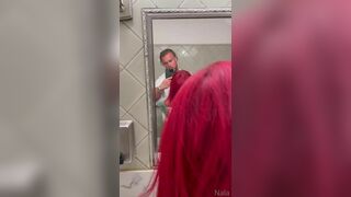 fitnessnala Getting Surprise Pussy Fuck in Bathroom Video
