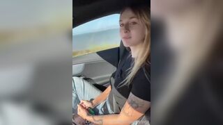 Andreea36a Giving Blowjob While driving car in the road Onlyfans Video