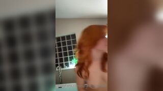 Nakedbarbiedoll Naughty Red Head Beauty Talking to her Fans While Naked in Live Onlyfans Video