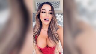 Juliannee Teases Her Big Boobs In Red Lingerie Leaked Video