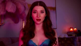 EvaDeVil Squeezing her Tits and Licking Fingers While Doing Hot ASMR Video