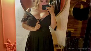 Cheryl Blossom Busty In Black Dress Taking Big Boobs Out On Cam Onlyfans Video
