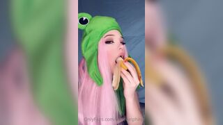 Hot Belle Delphine Nude Monster Dilod Masturbating Video