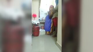 Neighbor man kissed with Kannada aunty wearing only petticoat
 Indian Video