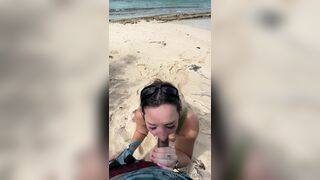 Woesenpai69 Sucking Juicy Cock While Playing Horny Tits On The Beach Onlyfans Video