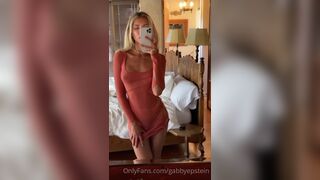 Gabby Epstein Wearing Sexy Dress Teasing Hard Nipples And Curvy Butt Leaked Onlyfans Video
