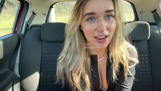 Beachbby Playing Her Pink Pussy In The Car And Having Orgasm Leaked Onlyfans Video