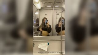 Beachbby Shows Her Tits And Shaved Pussy In The Toilet Onlyfans Video
