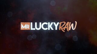 MrLuckyRaw With Hayley Maxfield And Sexy Friend Giving Double Blowjob To Huge Dick While Gets Wet Pussy Banged Video