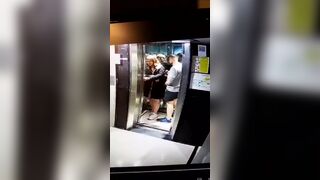 Today in public friday a huge fat bitch getting caught in an elevator.