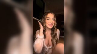Lyna Perez Seethrough Nipples Teasing On Live Onlyfans Video